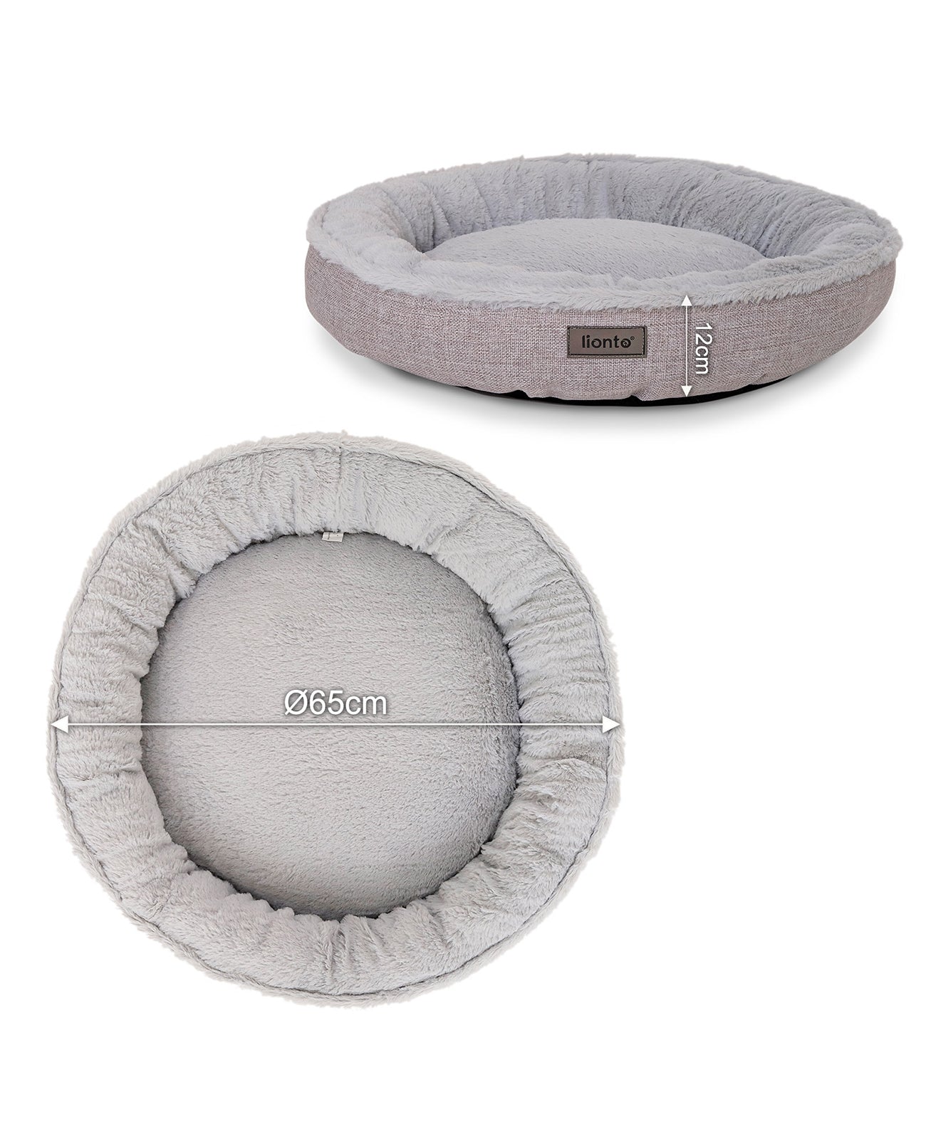 Rundes Hundebett in Donutform