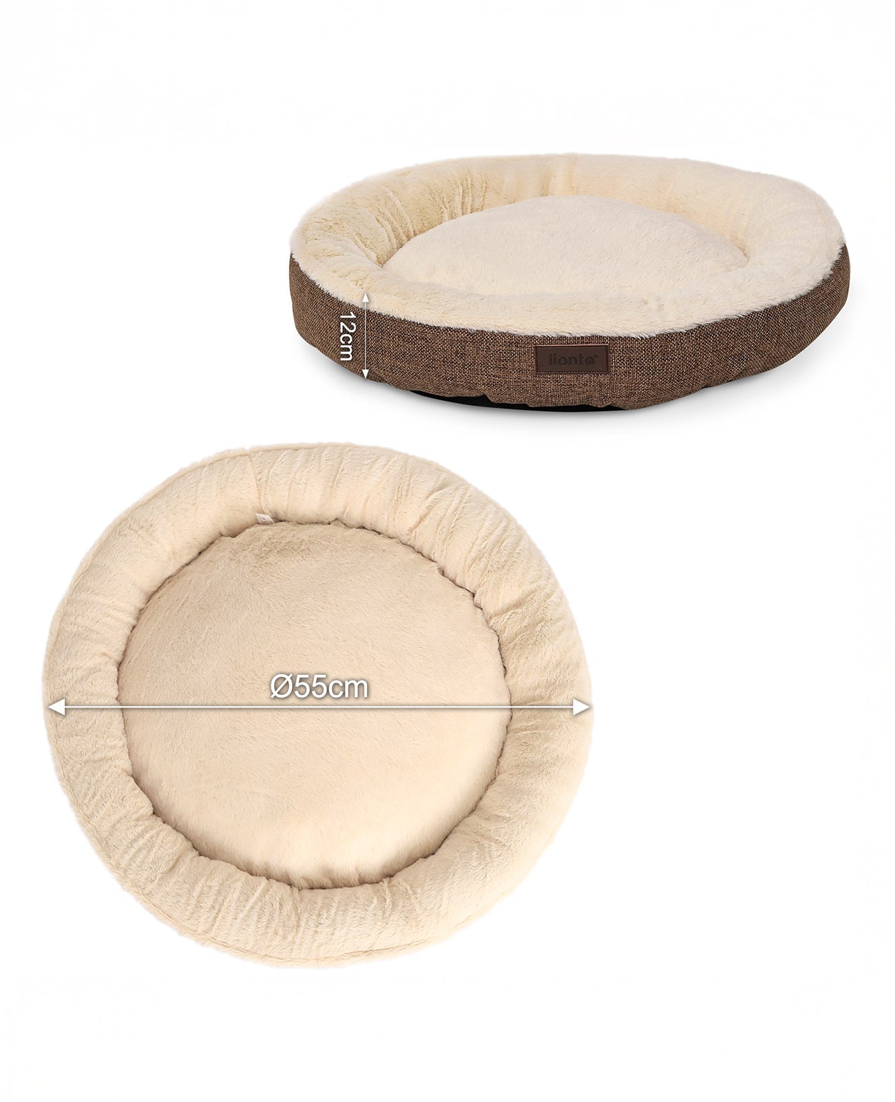 Rundes Hundebett in Donutform