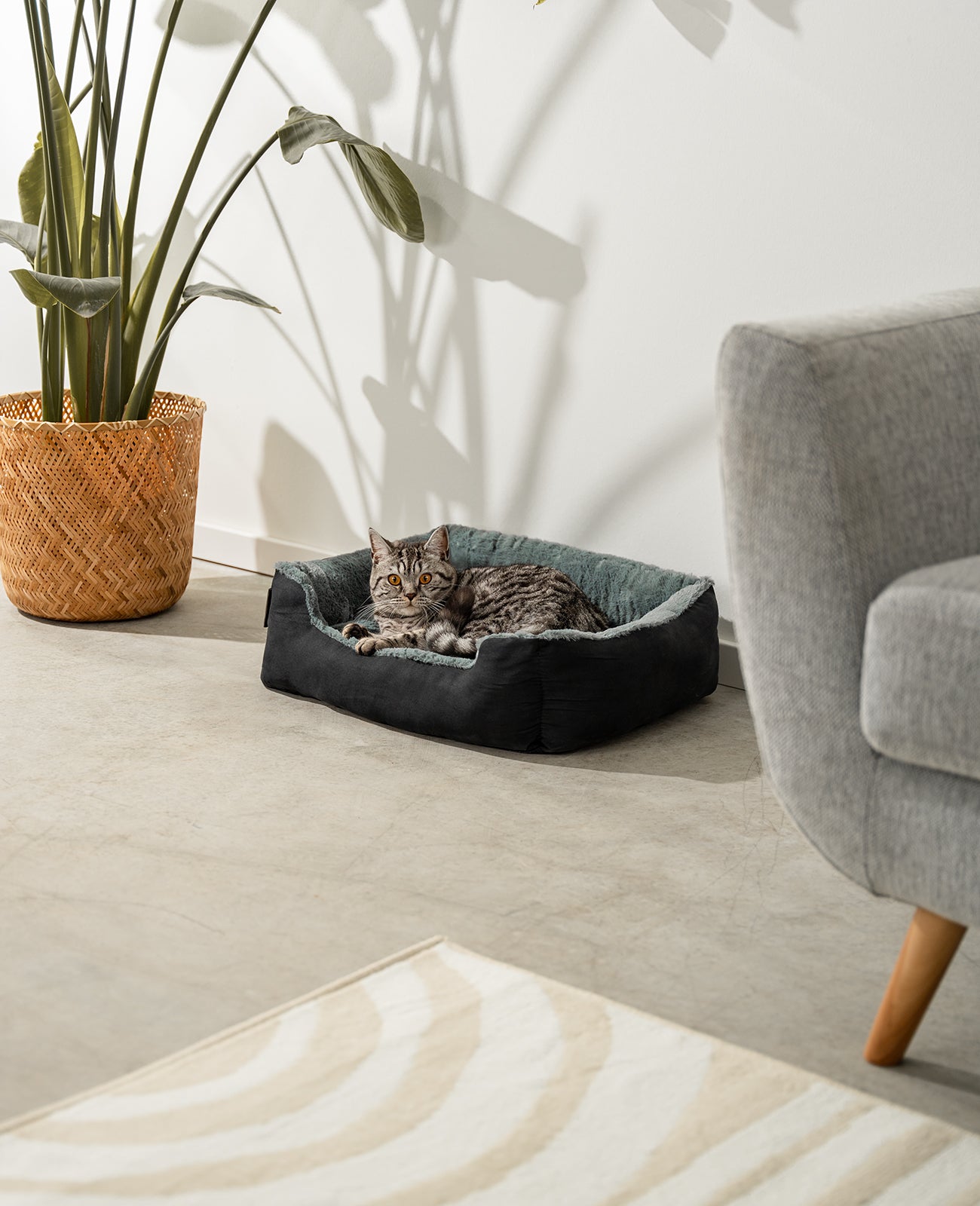 Katzenbett mit Wendekissen