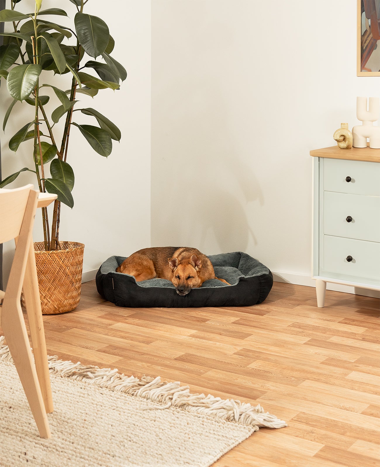 Hundebett mit Wendekissen