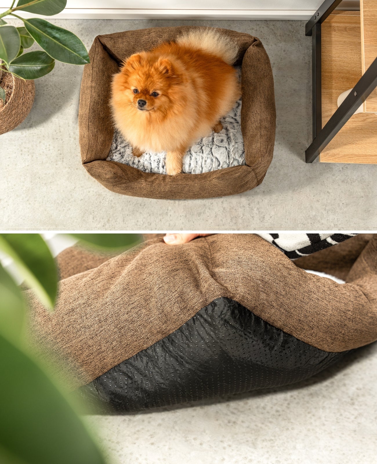 Hundebett mit Wendekissen