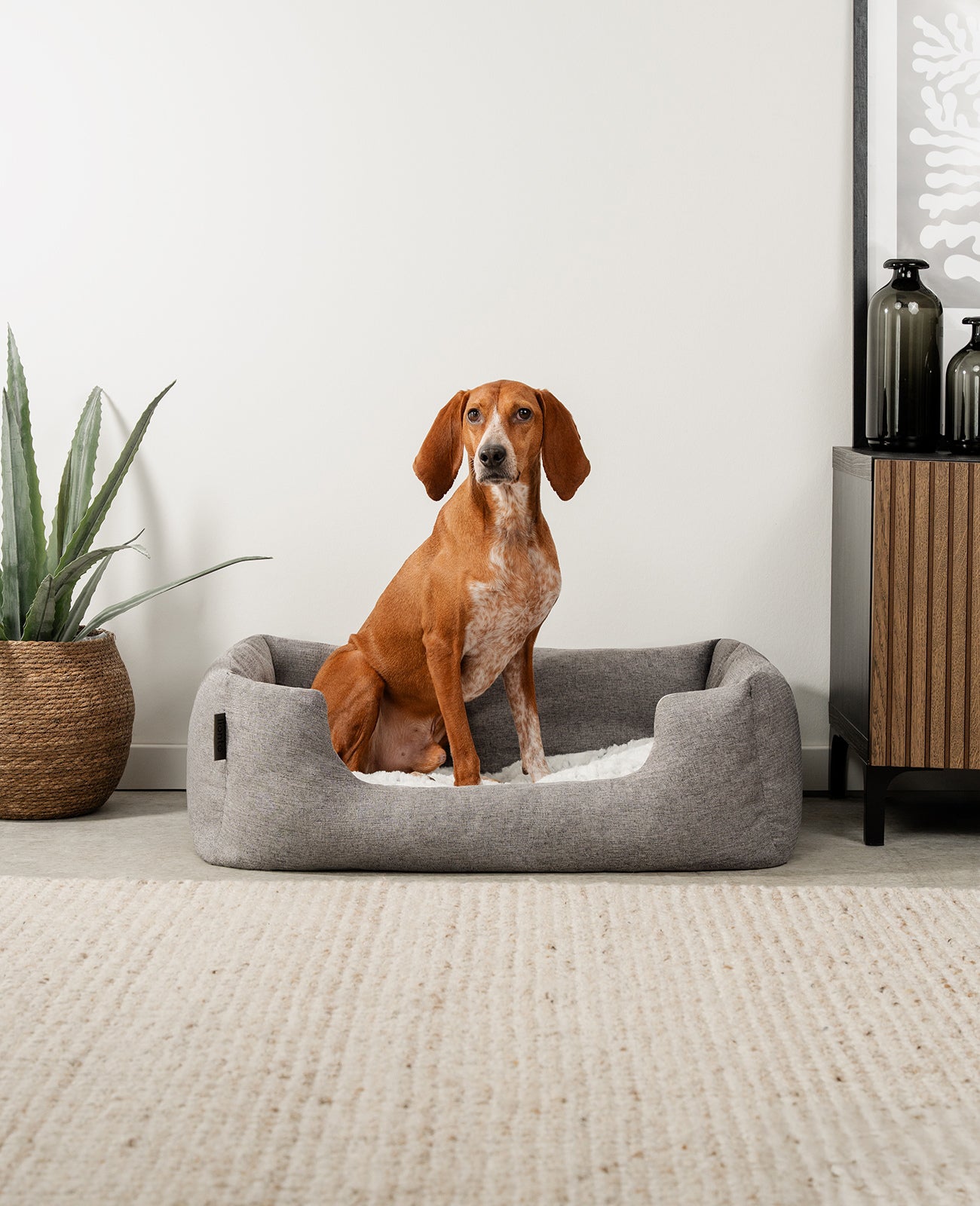 Hundebett mit Wendekissen