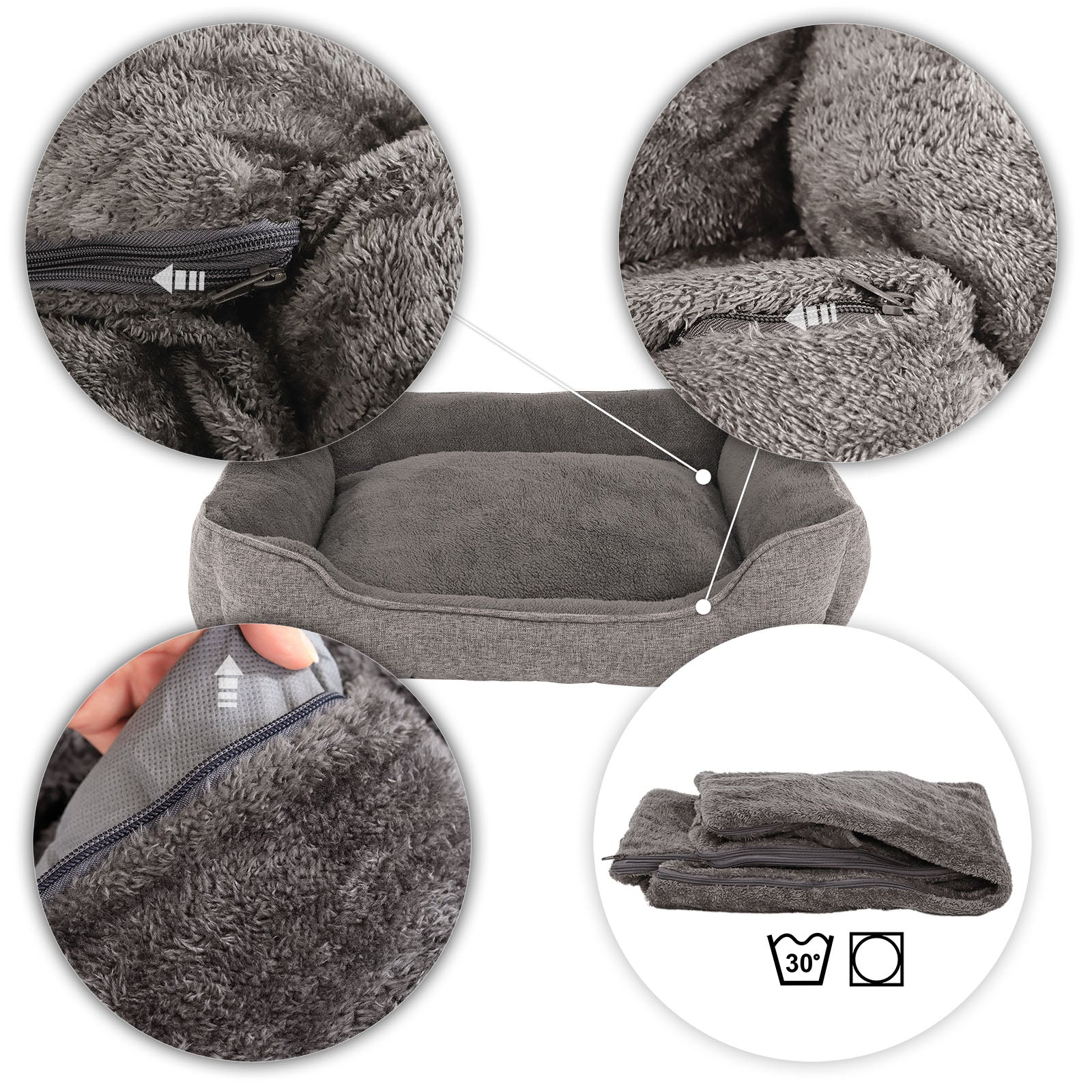 Katzenbett mit abnehmbarem Bezug