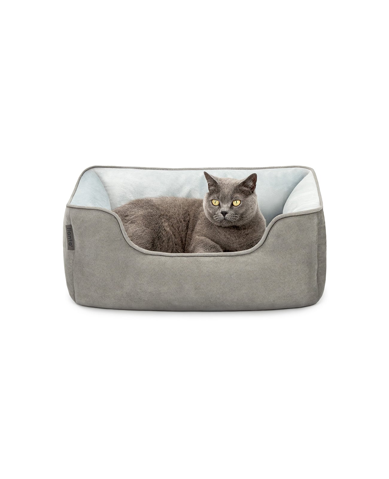 2-in-1 Katzenbett in Wildlederoptik