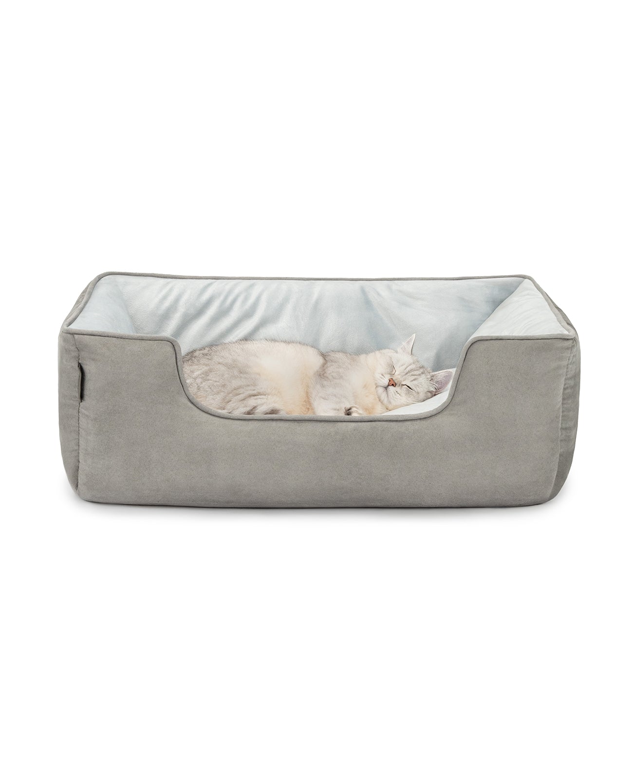 2-in-1 Katzenbett in Wildlederoptik