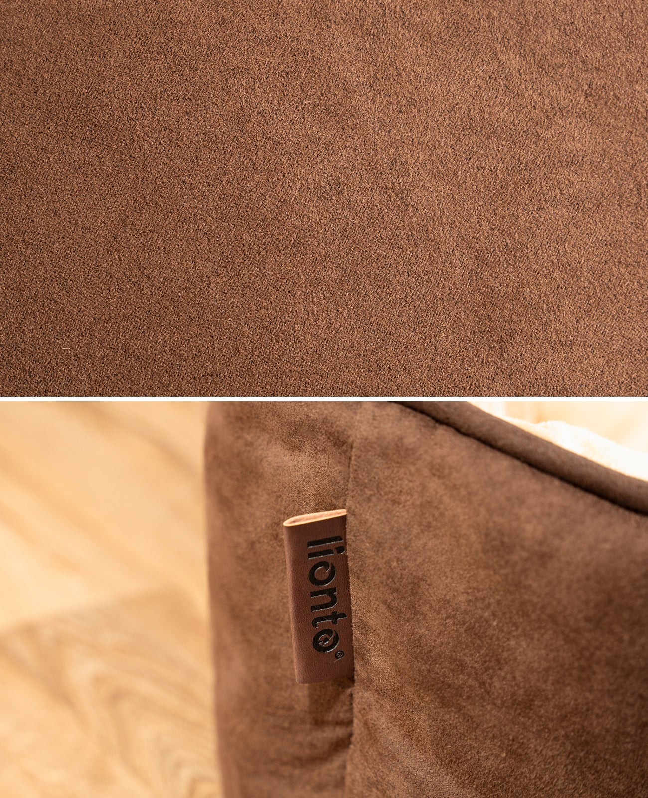 2-in-1 Katzenbett in Wildlederoptik