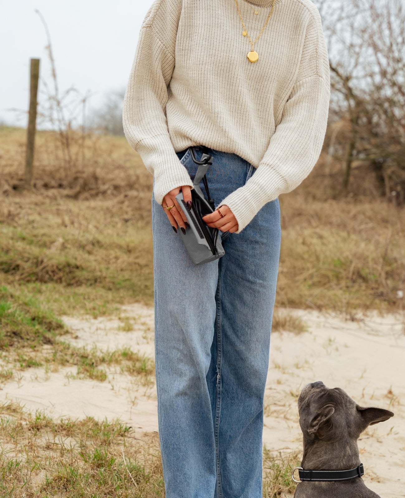 Futterbeutel mit Kordel, personalisiert