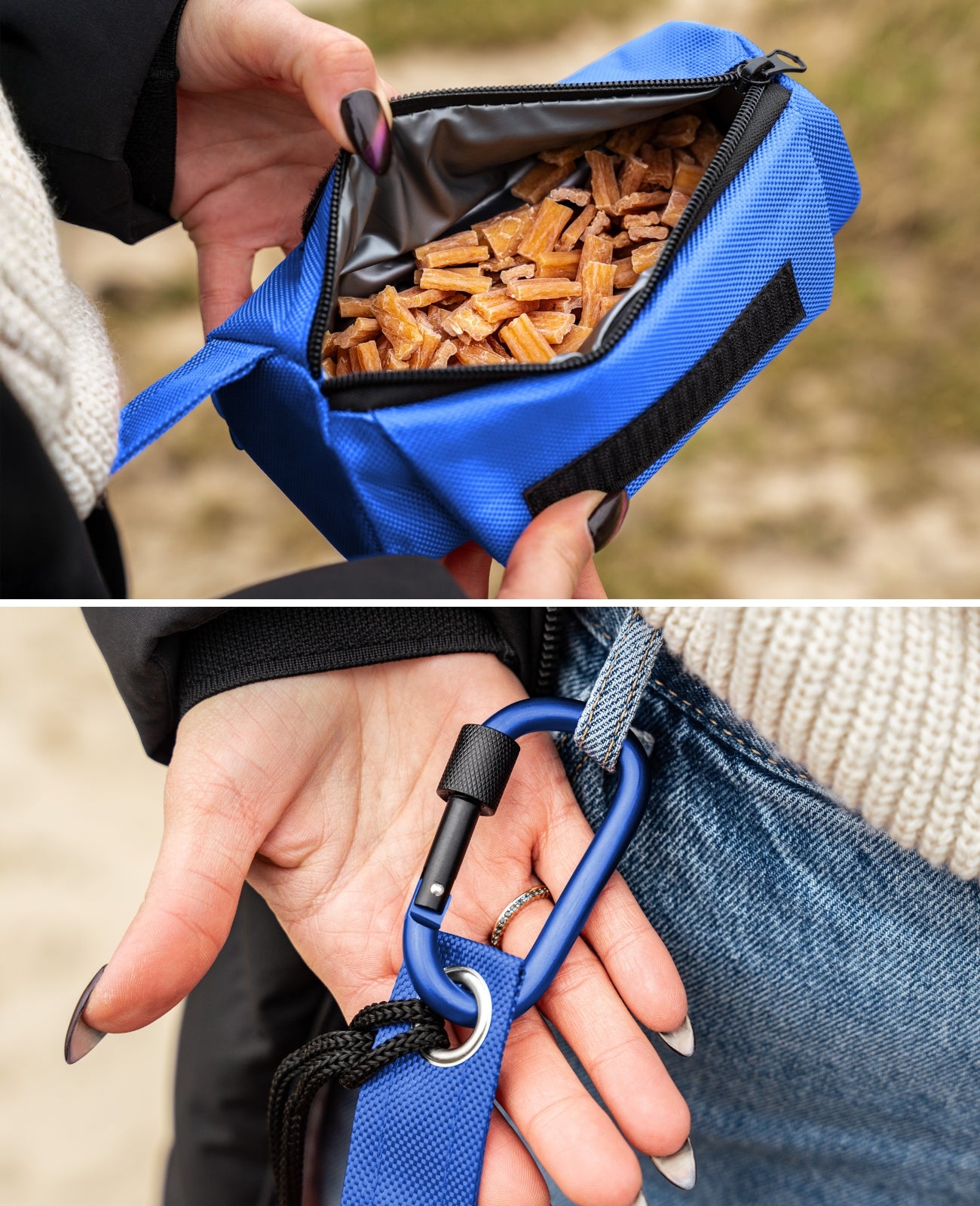 Futterbeutel mit Kordel, personalisiert