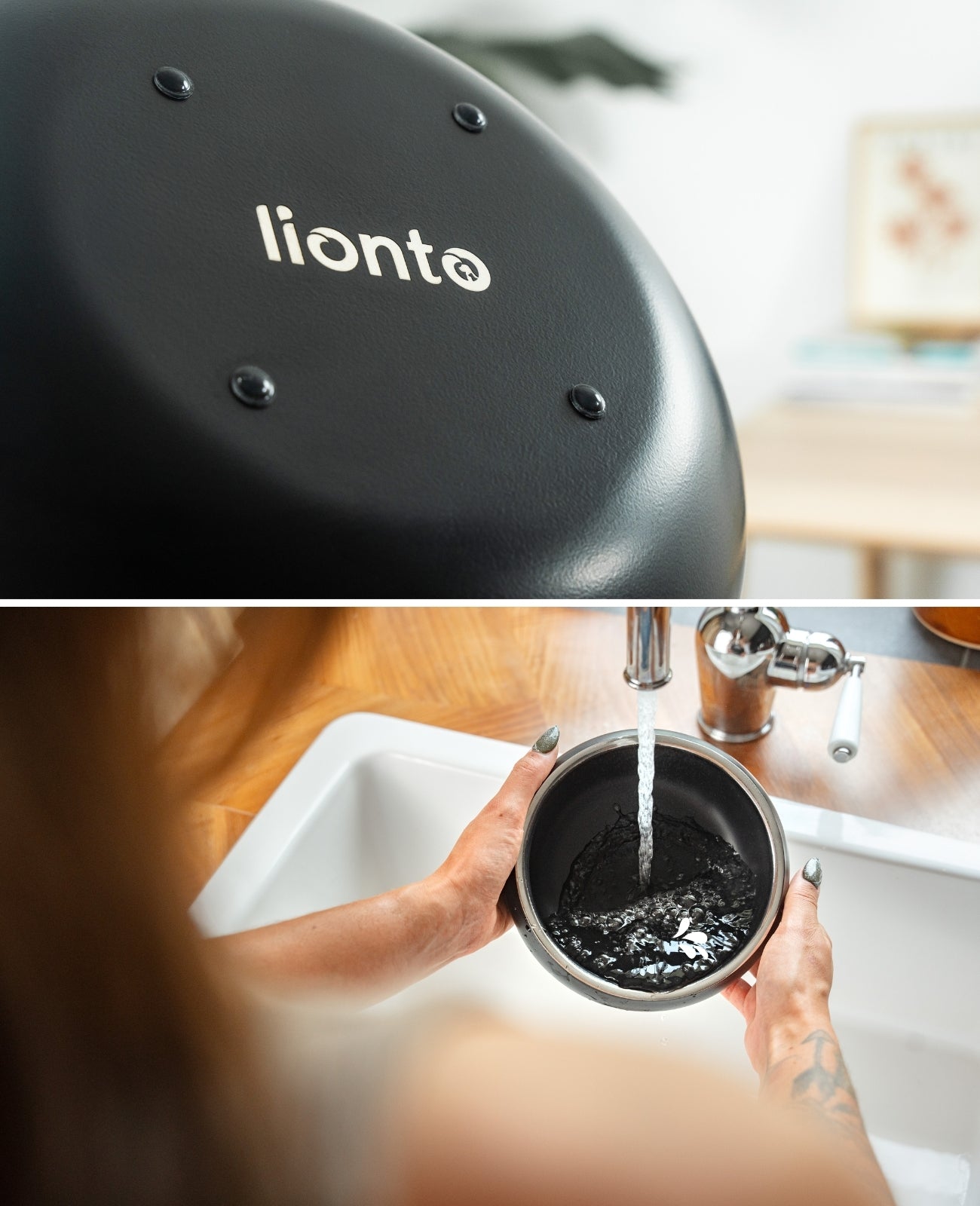 Katzennapf aus Edelstahl, gewölbt