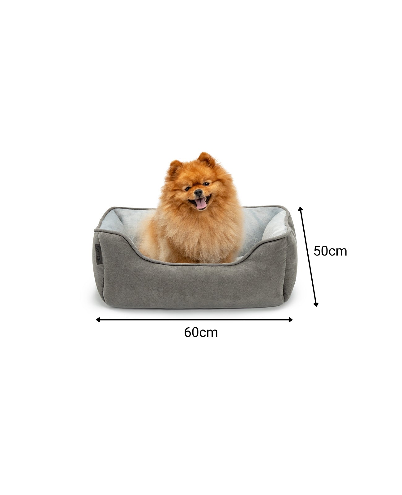 2-in-1 Hundebett in Wildlederoptik