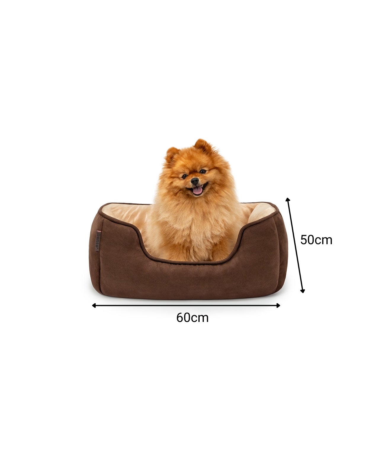 2-in-1 Hundebett in Wildlederoptik