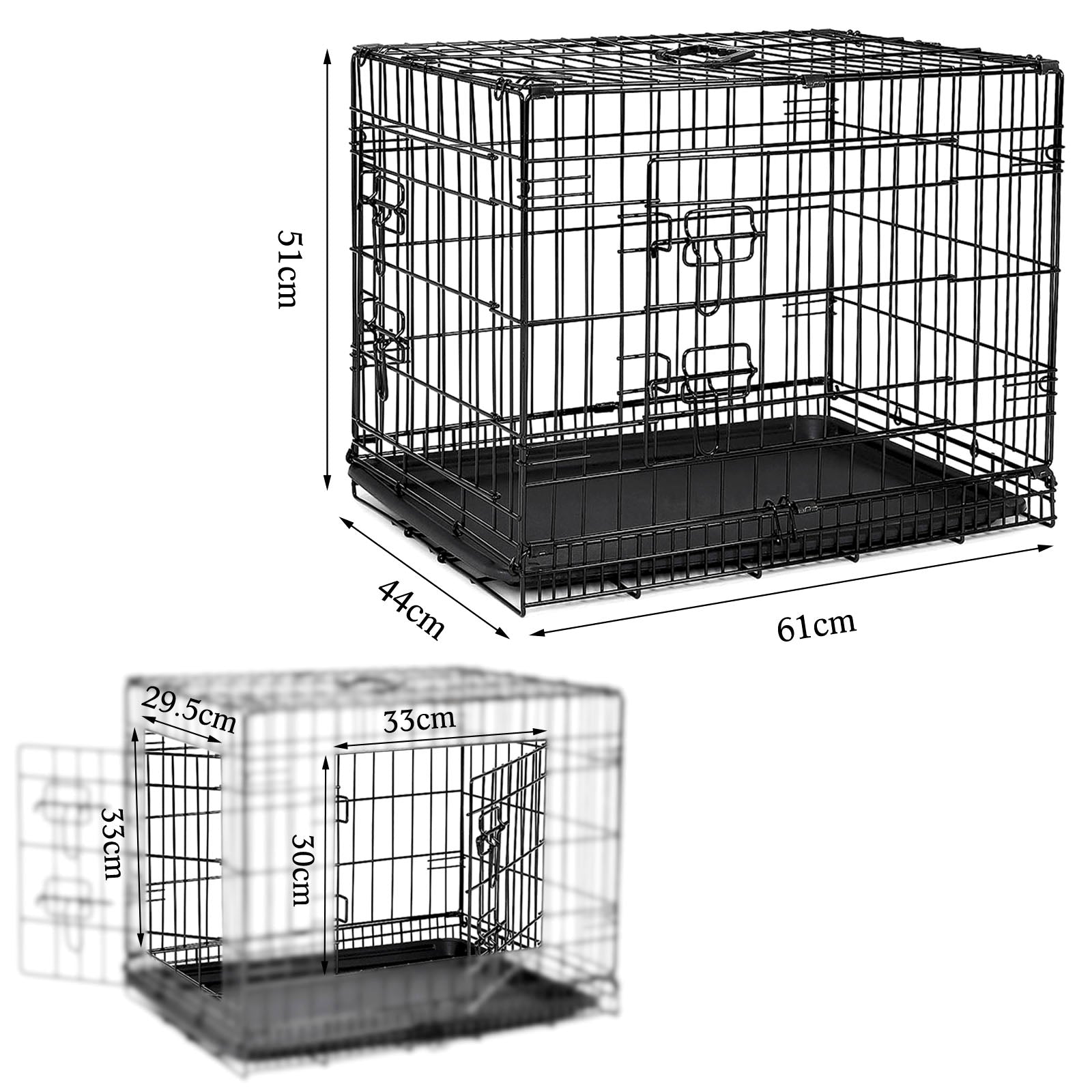 Katzentransportkäfig mit Bodenwanne