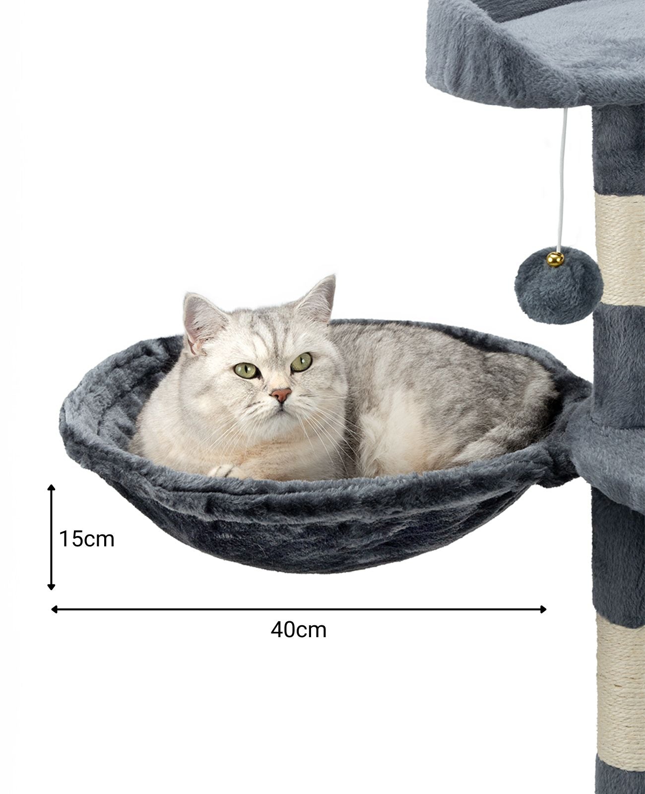 Liegemulde für Kratzbäume 40 cm Durchmesser, 15 - 25 cm Tiefe