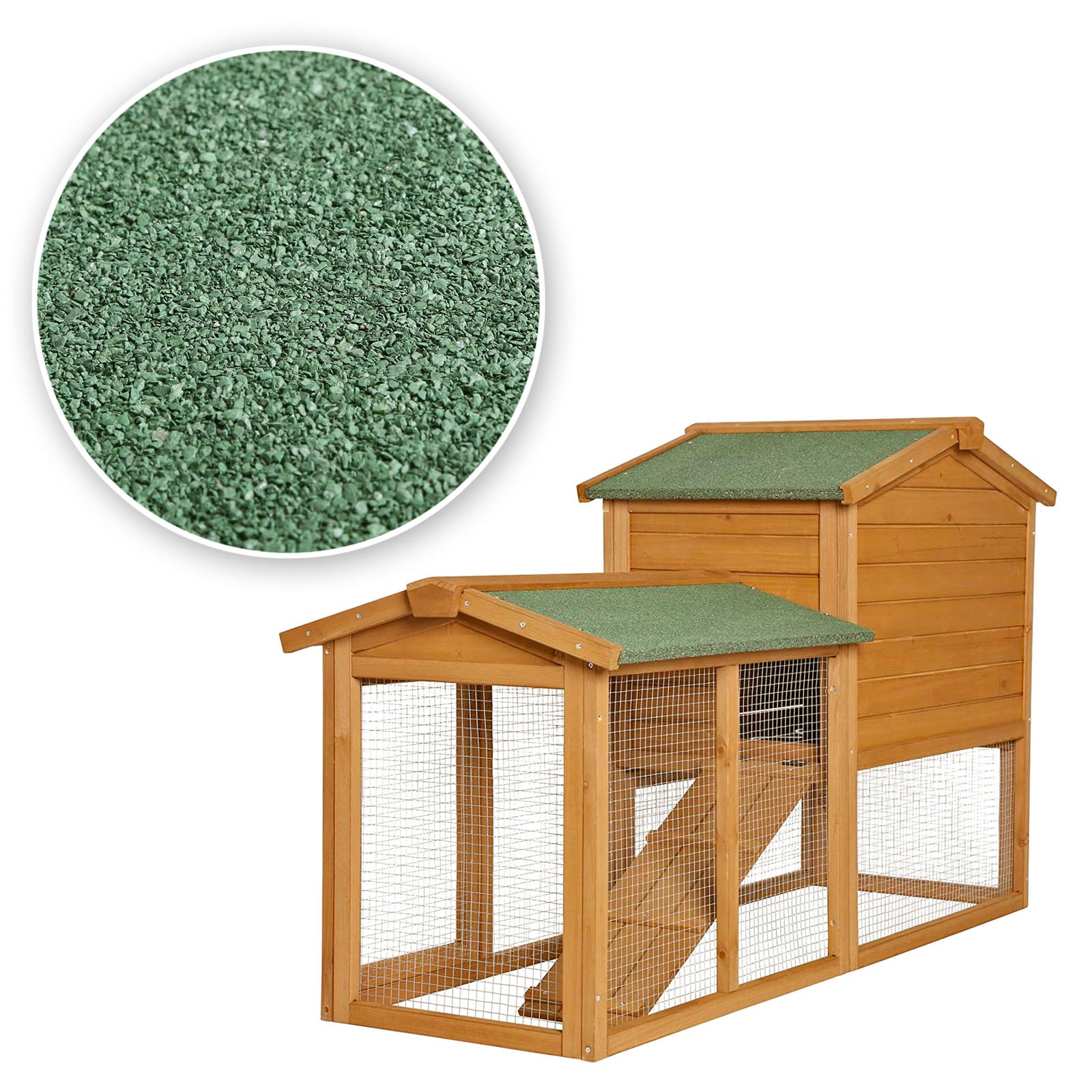wasserfestes Schrägdach aus Bitumenplatten 